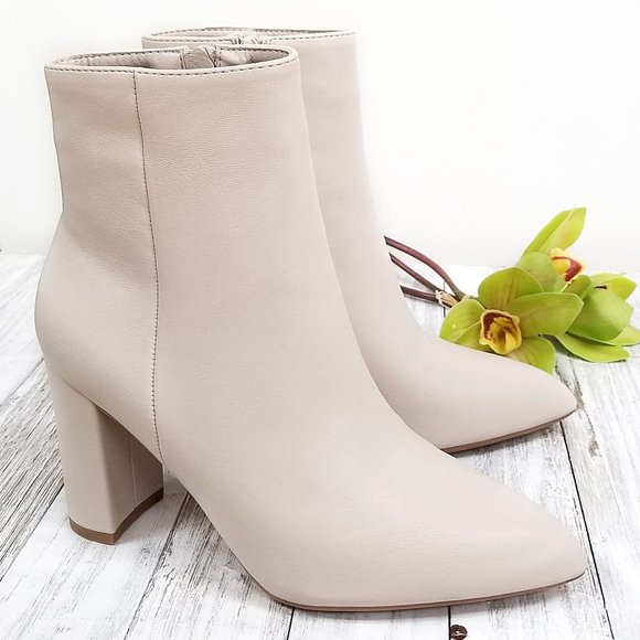 ivory chunky heels